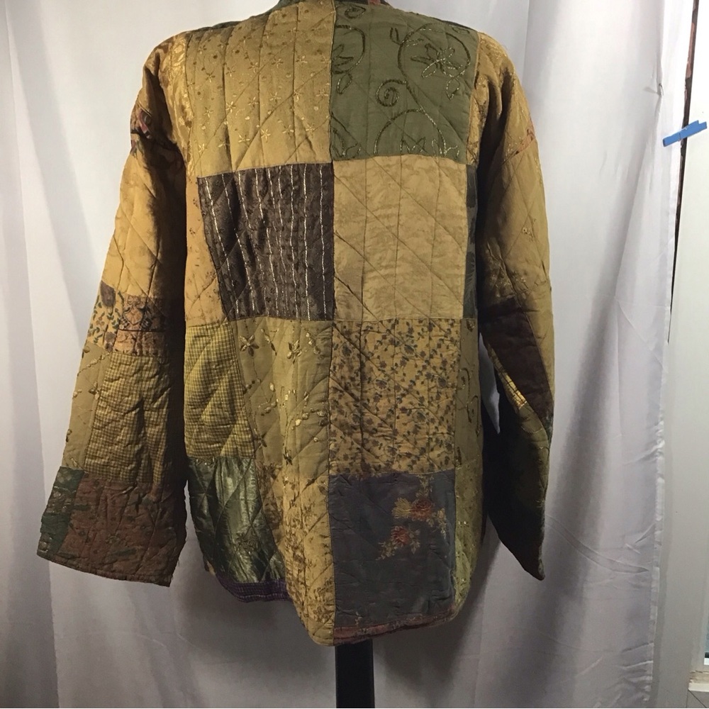 Celeste Patchwork Jacket Art-Sy Gold Metallic Clo… - image 2